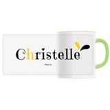 Mug - Christelle - 6 Coloris - Cadeau Original - Cadeau Personnalisable - Cadeaux-Positifs.com -Unique-Vert-