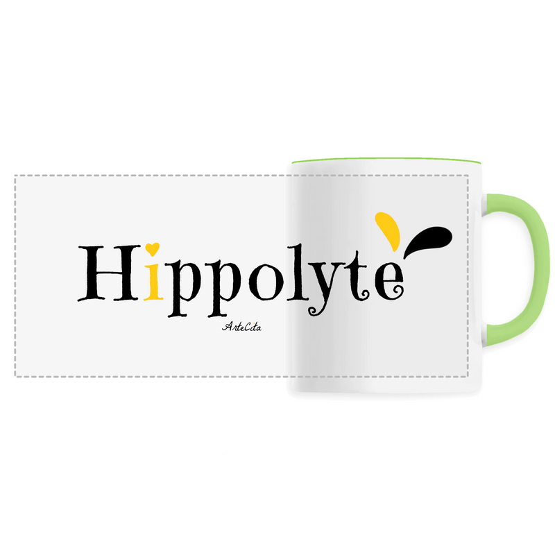 Cadeau anniversaire : Mug - Hippolyte - 6 Coloris - Cadeau Original - Cadeau Personnalisable - Cadeaux-Positifs.com -Unique-Vert-
