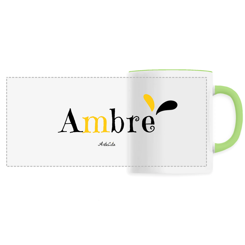 Cadeau anniversaire : Mug - Ambre - 6 Coloris - Cadeau Original - Cadeau Personnalisable - Cadeaux-Positifs.com -Unique-Vert-