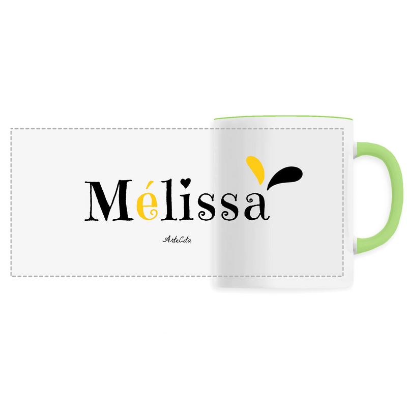 Cadeau anniversaire : Mug - Mélissa - 6 Coloris - Cadeau Original - Cadeau Personnalisable - Cadeaux-Positifs.com -Unique-Vert-