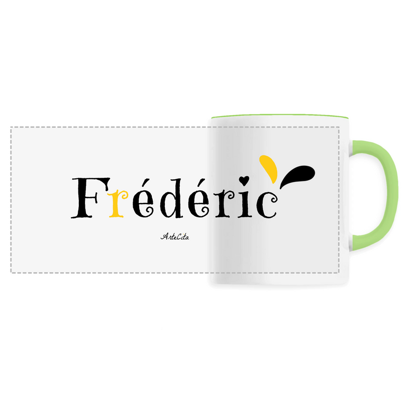 Cadeau anniversaire : Mug - Frédéric - 6 Coloris - Cadeau Original - Cadeau Personnalisable - Cadeaux-Positifs.com -Unique-Vert-