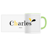 Mug - Charles - 6 Coloris - Cadeau Original - Cadeau Personnalisable - Cadeaux-Positifs.com -Unique-Vert-