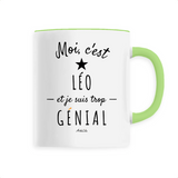 Mug - Léo est trop Génial - 6 Coloris - Cadeau Original - Cadeau Personnalisable - Cadeaux-Positifs.com -Unique-Vert-