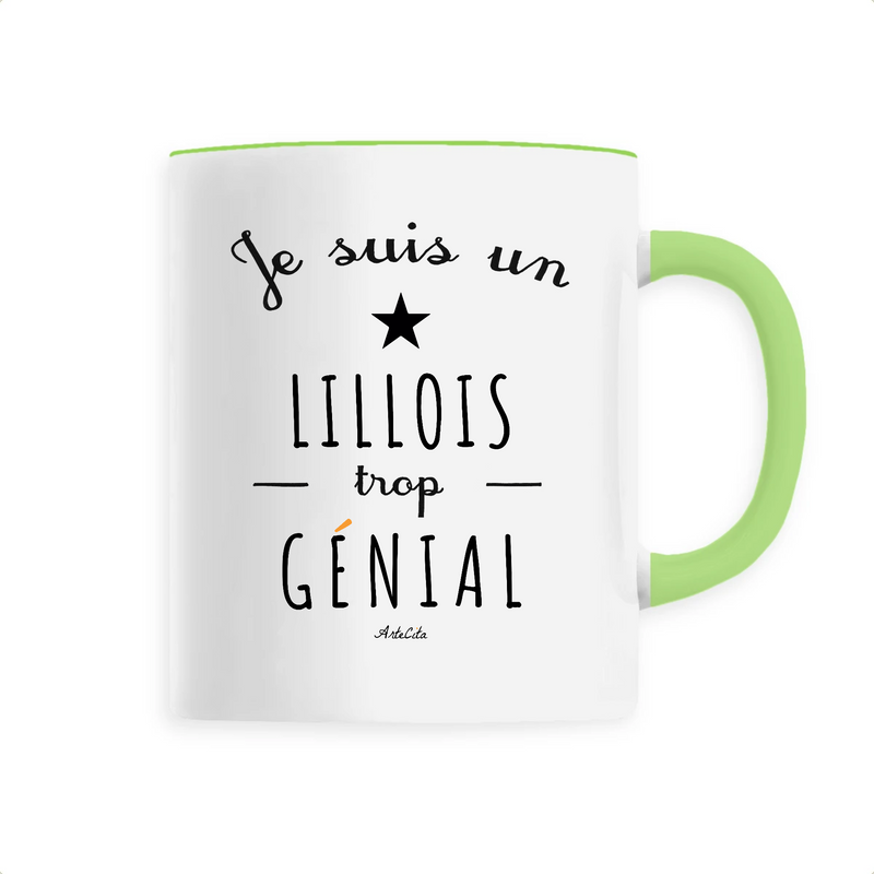 Cadeau anniversaire : Mug - Un Lillois trop Génial - 6 Coloris - Cadeau Original - Cadeau Personnalisable - Cadeaux-Positifs.com -Unique-Vert-