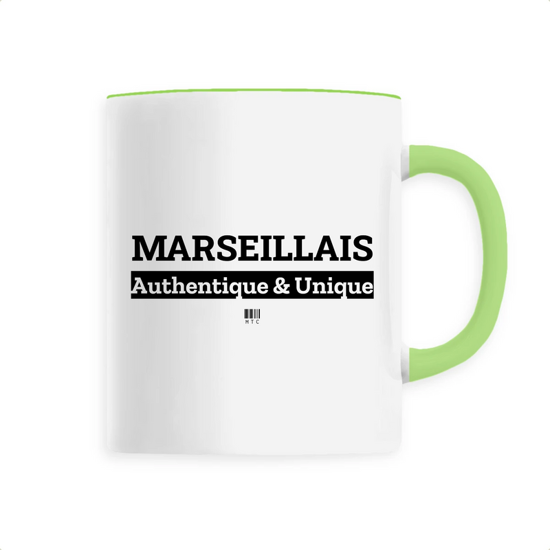 Cadeau anniversaire : Mug - Marseillais - 6 Coloris - Cadeau Original - Cadeau Personnalisable - Cadeaux-Positifs.com -Unique-Vert-