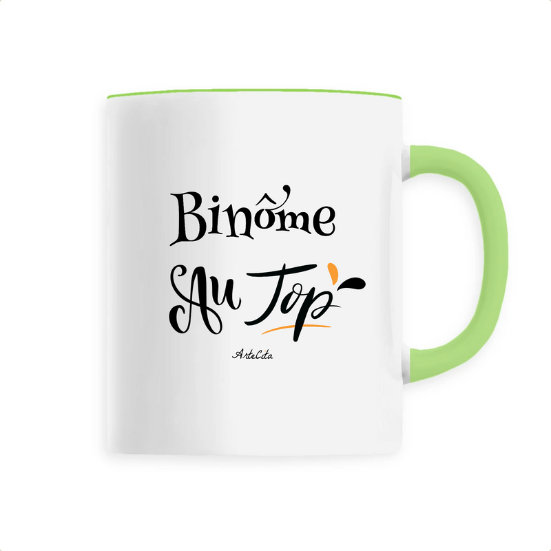 Cadeau anniversaire : Mug - Binôme au Top - 6 Coloris - Cadeau Original - Cadeau Personnalisable - Cadeaux-Positifs.com -Unique-Vert-
