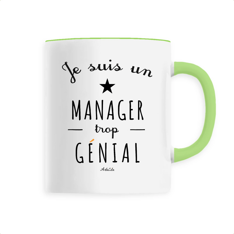 Cadeau anniversaire : Mug - Un Manager trop Génial - 6 Coloris - Cadeau Original - Cadeau Personnalisable - Cadeaux-Positifs.com -Unique-Vert-