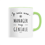 Mug - Une Manager trop Géniale - 6 Coloris - Cadeau Original - Cadeau Personnalisable - Cadeaux-Positifs.com -Unique-Vert-