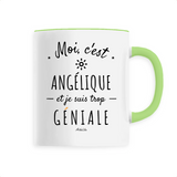 Mug - Angélique est trop Géniale - 6 Coloris - Cadeau Original - Cadeau Personnalisable - Cadeaux-Positifs.com -Unique-Vert-