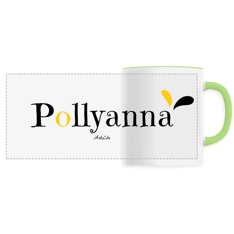 Cadeau anniversaire : Mug - Pollyanna - 6 Coloris - Cadeau Original - Cadeau Personnalisable - Cadeaux-Positifs.com -Unique-Vert-