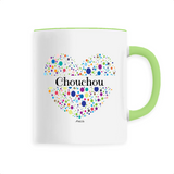 Mug - Chouchou (Coeur) - 6 Coloris - Cadeau Unique & Tendre - Cadeau Personnalisable - Cadeaux-Positifs.com -Unique-Vert-