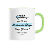 Mug - Merci, tu es un Maître de Stage trop Génial - 6 Coloris - Cadeau Personnalisable - Cadeaux-Positifs.com -Unique-Vert-