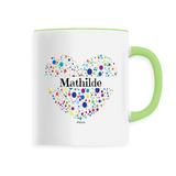 Mug - Mathilde (Coeur) - 6 Coloris - Cadeau Unique & Tendre - Cadeau Personnalisable - Cadeaux-Positifs.com -Unique-Vert-