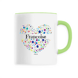 Mug - Françoise (Coeur) - 6 Coloris - Cadeau Unique & Tendre - Cadeau Personnalisable - Cadeaux-Positifs.com -Unique-Vert-