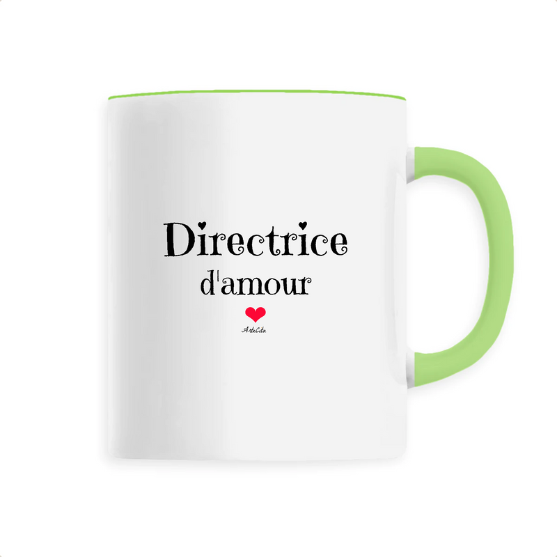 Cadeau anniversaire : Mug - Directrice d'amour - 6 Coloris - Cadeau Original - Cadeau Personnalisable - Cadeaux-Positifs.com -Unique-Vert-