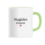 Mug - Stagiaire d'amour - 6 Coloris - Cadeau Original - Cadeau Personnalisable - Cadeaux-Positifs.com -Unique-Vert-