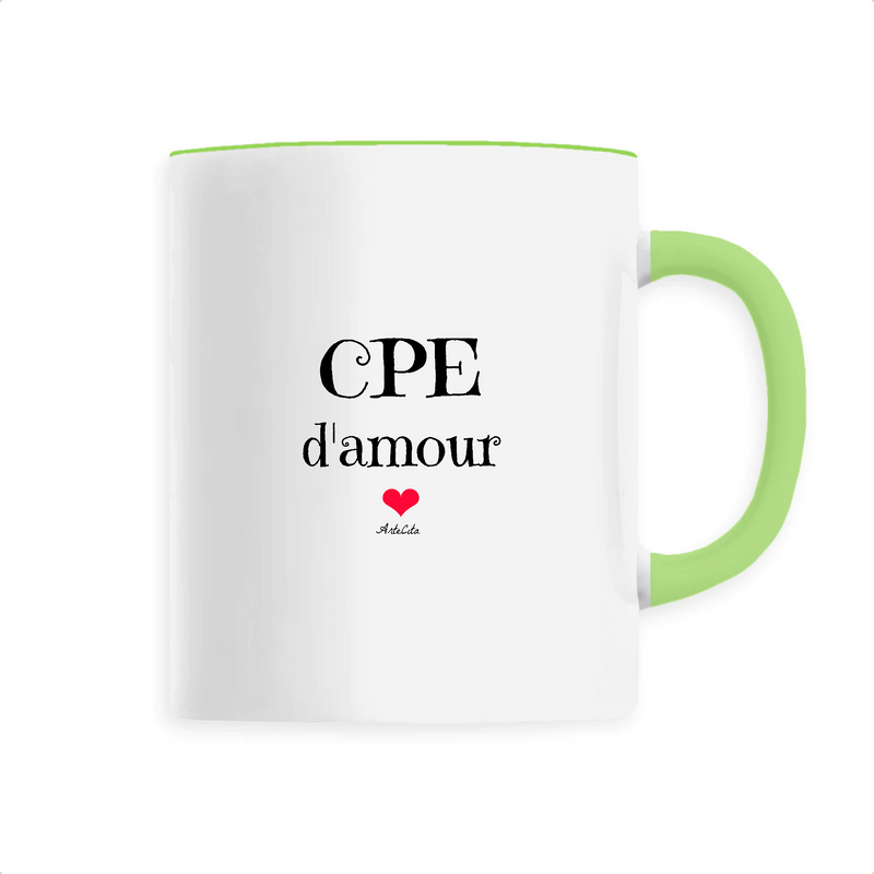 Cadeau anniversaire : Mug - CPE d'amour - 6 Coloris - Cadeau Original & Unique - Cadeau Personnalisable - Cadeaux-Positifs.com -Unique-Vert-