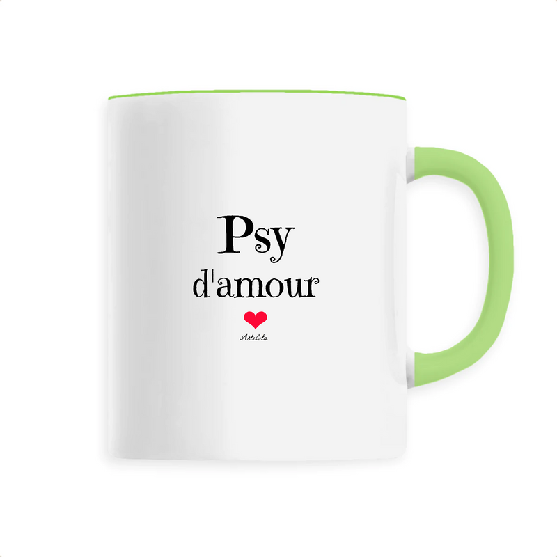 Cadeau anniversaire : Mug - Psy d'amour - 6 Coloris - Cadeau Original & Unique - Cadeau Personnalisable - Cadeaux-Positifs.com -Unique-Vert-