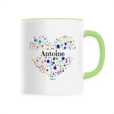 Mug - Antoine (Coeur) - 6 Coloris - Cadeau Unique & Tendre - Cadeau Personnalisable - Cadeaux-Positifs.com -Unique-Vert-