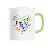 Mug - Bérénice (Coeur) - 6 Coloris - Cadeau Unique & Tendre - Cadeau Personnalisable - Cadeaux-Positifs.com -Unique-Vert-