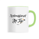 Mug - Animateur au Top - 6 Coloris - Cadeau Original - Cadeau Personnalisable - Cadeaux-Positifs.com -Unique-Vert-
