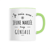 Mug - Une Jeune Mariée trop Géniale - 6 Coloris - Cadeau Original - Cadeau Personnalisable - Cadeaux-Positifs.com -Unique-Vert-