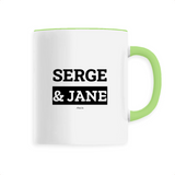 Mug - Serge & Jane - 6 Coloris - Cadeau Original & Mythique - Cadeau Personnalisable - Cadeaux-Positifs.com -Unique-Vert-