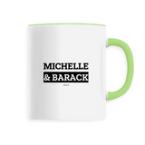 Mug - Michelle & Barack - 6 Coloris - Cadeau Original & Mythique - Cadeau Personnalisable - Cadeaux-Positifs.com -Unique-Vert-