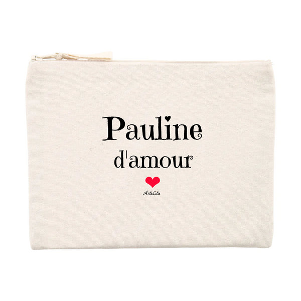 Pochette - Pauline d'amour - Matières recyclées - Cadeau Unique - Cadeau Personnalisable - Cadeaux-Positifs.com -Unique-Beige-