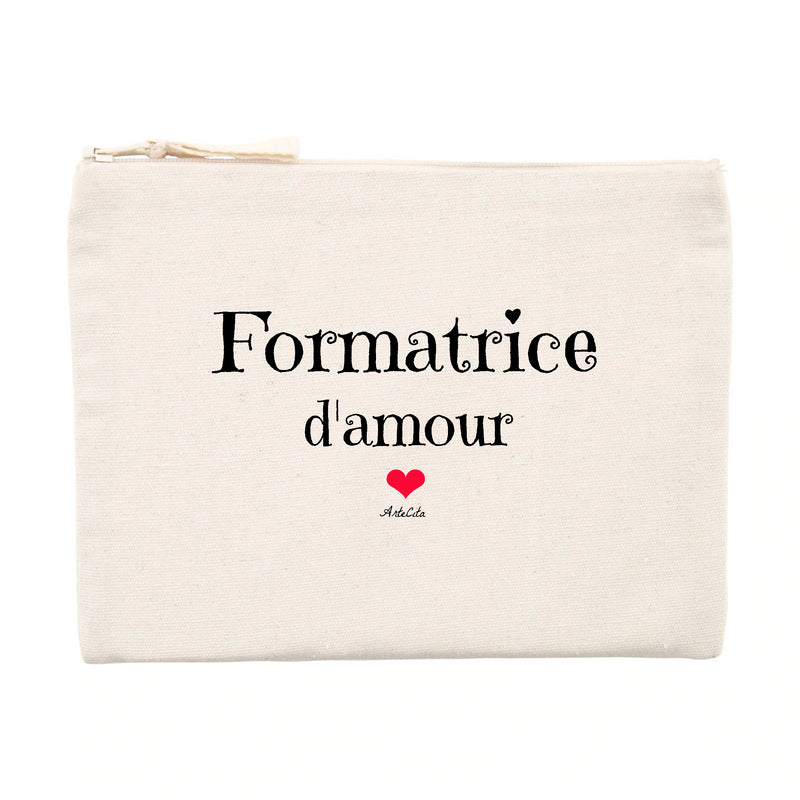 Cadeau anniversaire : Pochette - Formatrice d'amour - Matières recyclées - Cadeau Unique - Cadeau Personnalisable - Cadeaux-Positifs.com -Unique-Beige-