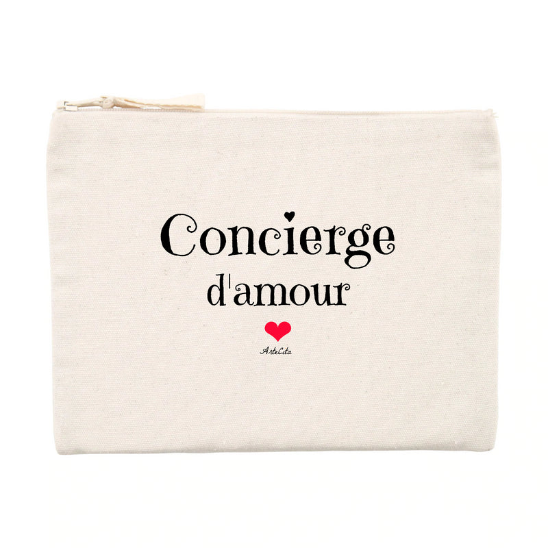 Cadeau anniversaire : Pochette - Concierge d'amour - Matières recyclées - Cadeau Unique - Cadeau Personnalisable - Cadeaux-Positifs.com -Unique-Beige-