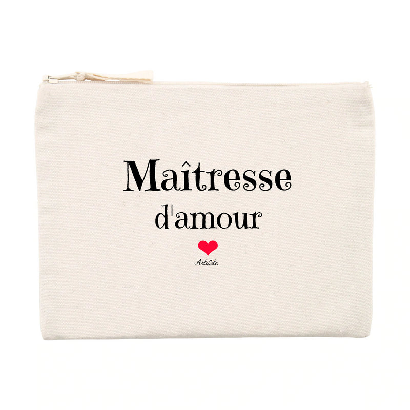 Cadeau anniversaire : Pochette - Maîtresse d'amour - Matières recyclées - Cadeau Unique - Cadeau Personnalisable - Cadeaux-Positifs.com -Unique-Beige-