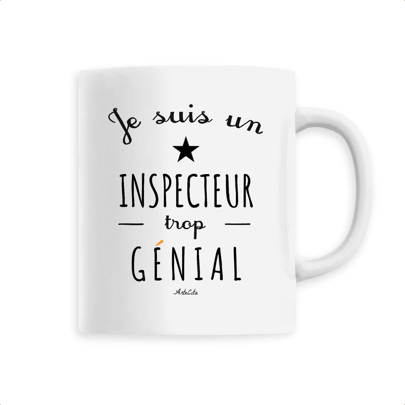 Cadeau anniversaire : Mug - Un Inspecteur trop Génial - 6 Coloris - Cadeau Original - Cadeau Personnalisable - Cadeaux-Positifs.com -Unique-Blanc-