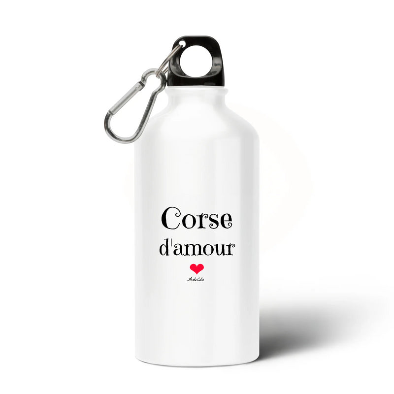 Cadeau anniversaire : Gourde - Corse d'amour - Sans BPA - Cadeau Unique & Original - Cadeau Personnalisable - Cadeaux-Positifs.com -Unique-Blanc-