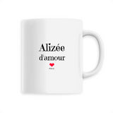 Mug - Alizée d'amour - 6 Coloris - Cadeau Original & Tendre - Cadeau Personnalisable - Cadeaux-Positifs.com -Unique-Blanc-