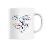 Mug - Papy (Coeur) - 6 Coloris - Cadeau Unique & Tendre - Cadeau Personnalisable - Cadeaux-Positifs.com -Unique-Blanc-