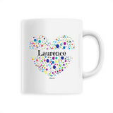 Mug - Laurence (Coeur) - 6 Coloris - Cadeau Unique & Tendre - Cadeau Personnalisable - Cadeaux-Positifs.com -Unique-Blanc-