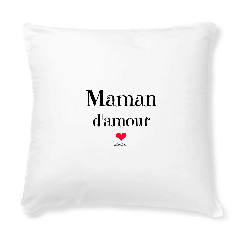 Cadeau anniversaire : Coussin - Maman d'amour - Avec rembourrage - Cadeau Unique & Tendre - Cadeau Personnalisable - Cadeaux-Positifs.com -Unique-Blanc-