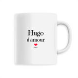 Mug - Hugo d'amour - 6 Coloris - Cadeau Original & Tendre - Cadeau Personnalisable - Cadeaux-Positifs.com -Unique-Blanc-