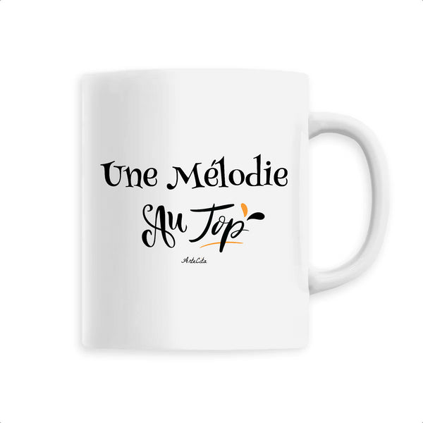 Mug - Une Mélodie au Top - 6 Coloris - Cadeau Original - Cadeau Personnalisable - Cadeaux-Positifs.com -Unique-Blanc-