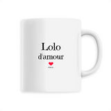 Mug - Lolo d'amour - 6 Coloris - Cadeau Original & Tendre - Cadeau Personnalisable - Cadeaux-Positifs.com -Unique-Blanc-