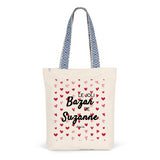 Tote Bag Premium - Le joli Bazar de Suzanne - 2 Coloris - Durable - Cadeau Personnalisable - Cadeaux-Positifs.com -Unique-Bleu-