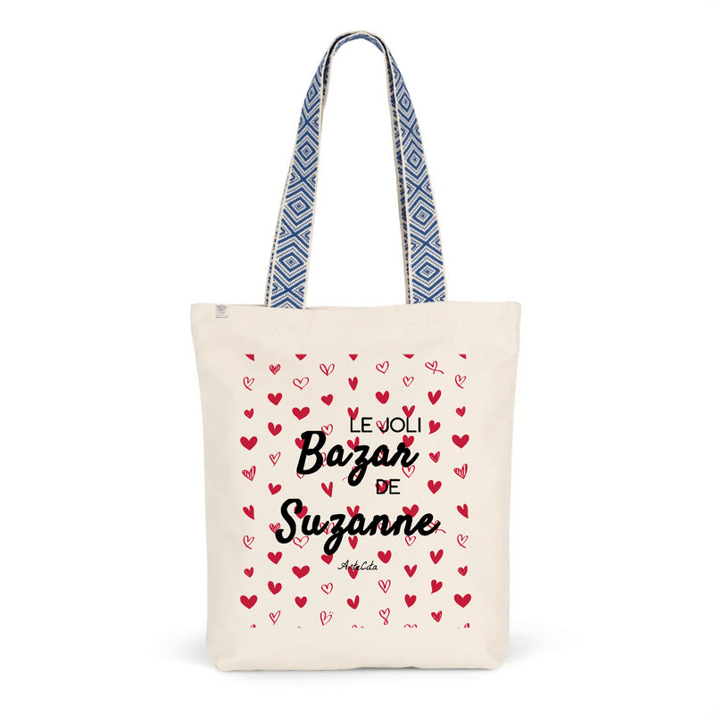 Cadeau anniversaire : Tote Bag Premium - Le joli Bazar de Suzanne - 2 Coloris - Durable - Cadeau Personnalisable - Cadeaux-Positifs.com -Unique-Bleu-
