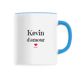 Mug - Kevin d'amour - 6 Coloris - Cadeau Original & Tendre - Cadeau Personnalisable - Cadeaux-Positifs.com -Unique-Bleu-