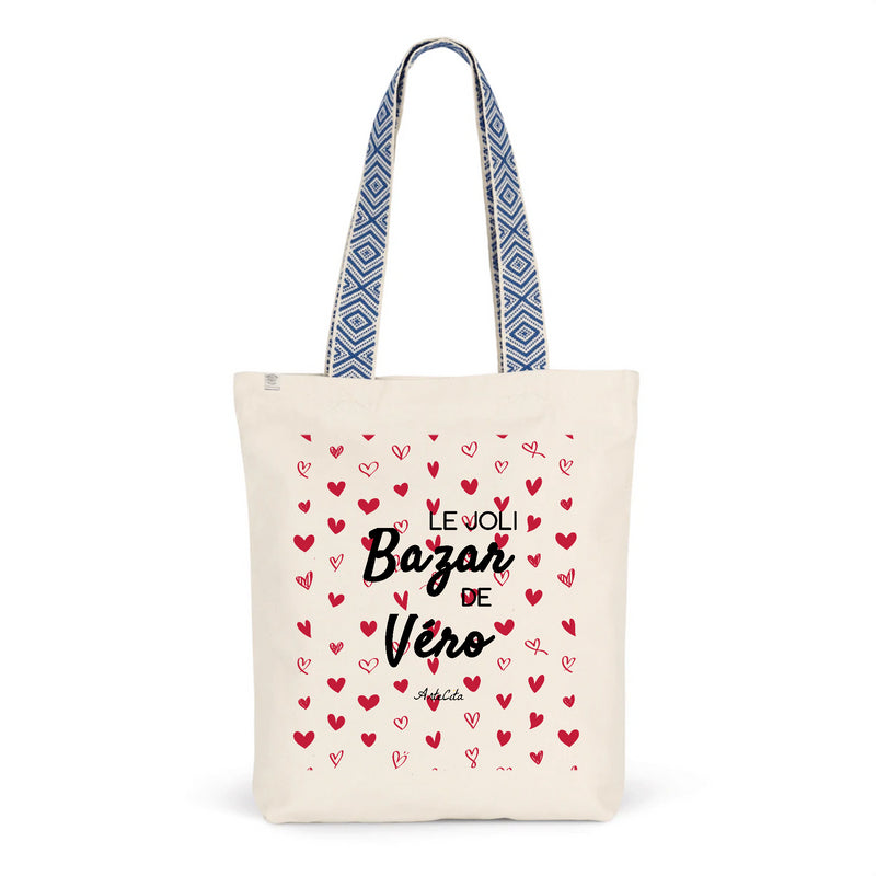 Cadeau anniversaire : Tote Bag Premium - Le joli Bazar de Véro - 2 Coloris - Durable - Cadeau Personnalisable - Cadeaux-Positifs.com -Unique-Bleu-