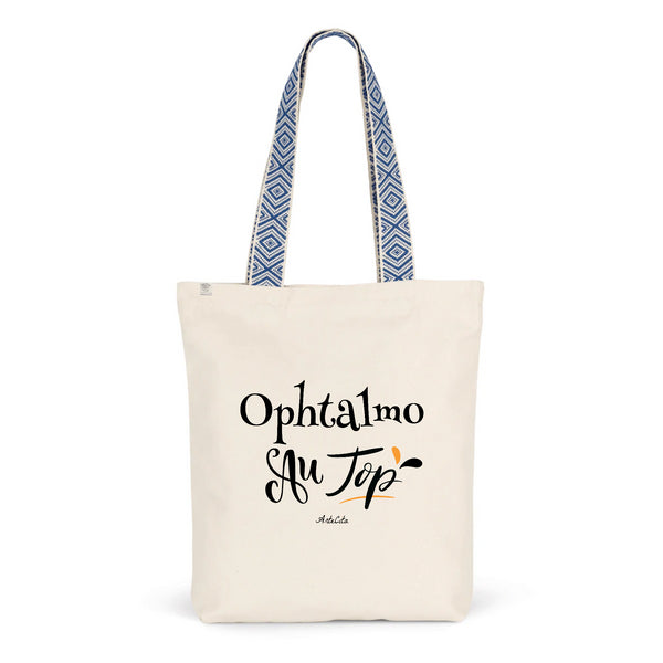Tote Bag Premium - Ophtalmo au Top - 2 Coloris - Cadeau Durable - Cadeau Personnalisable - Cadeaux-Positifs.com -Unique-Bleu-