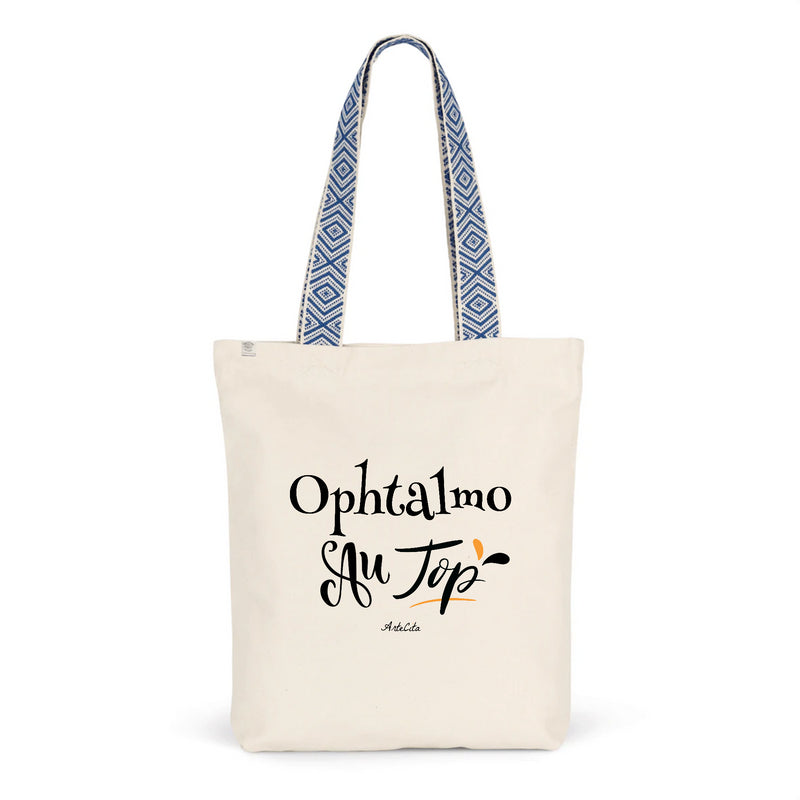 Cadeau anniversaire : Tote Bag Premium - Ophtalmo au Top - 2 Coloris - Cadeau Durable - Cadeau Personnalisable - Cadeaux-Positifs.com -Unique-Bleu-