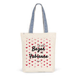 Tote Bag Premium - Le joli Bazar de Fabienne - 2 Coloris - Durable - Cadeau Personnalisable - Cadeaux-Positifs.com -Unique-Bleu-
