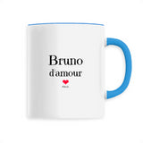 Mug - Bruno d'amour - 6 Coloris - Cadeau Original & Tendre - Cadeau Personnalisable - Cadeaux-Positifs.com -Unique-Bleu-