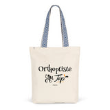 Tote Bag Premium - Orthoptiste au Top - 2 Coloris - Cadeau Durable - Cadeau Personnalisable - Cadeaux-Positifs.com -Unique-Bleu-